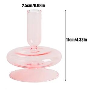 Elegant Pink Glass Vase